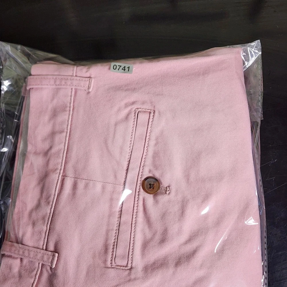 J.Crew Chino Pants Mens 32x34 Slim Flex Stretch Pink Excellent